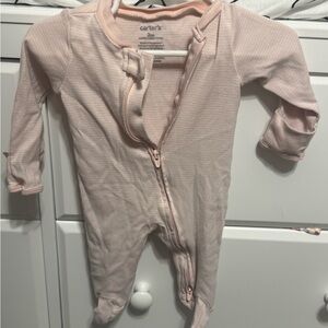 Carters 3 month pink striped footed sleeper